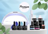 TOPCODE Cosmetics gellak starterspakket met lamp - Premium Starter Set - Gellak MCPS03 - incl. 3 blauwe kleuren