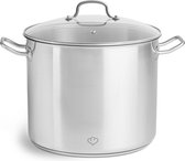 Springlane Roestvrijstalen soeppan met glasdeksel - 14,0 L