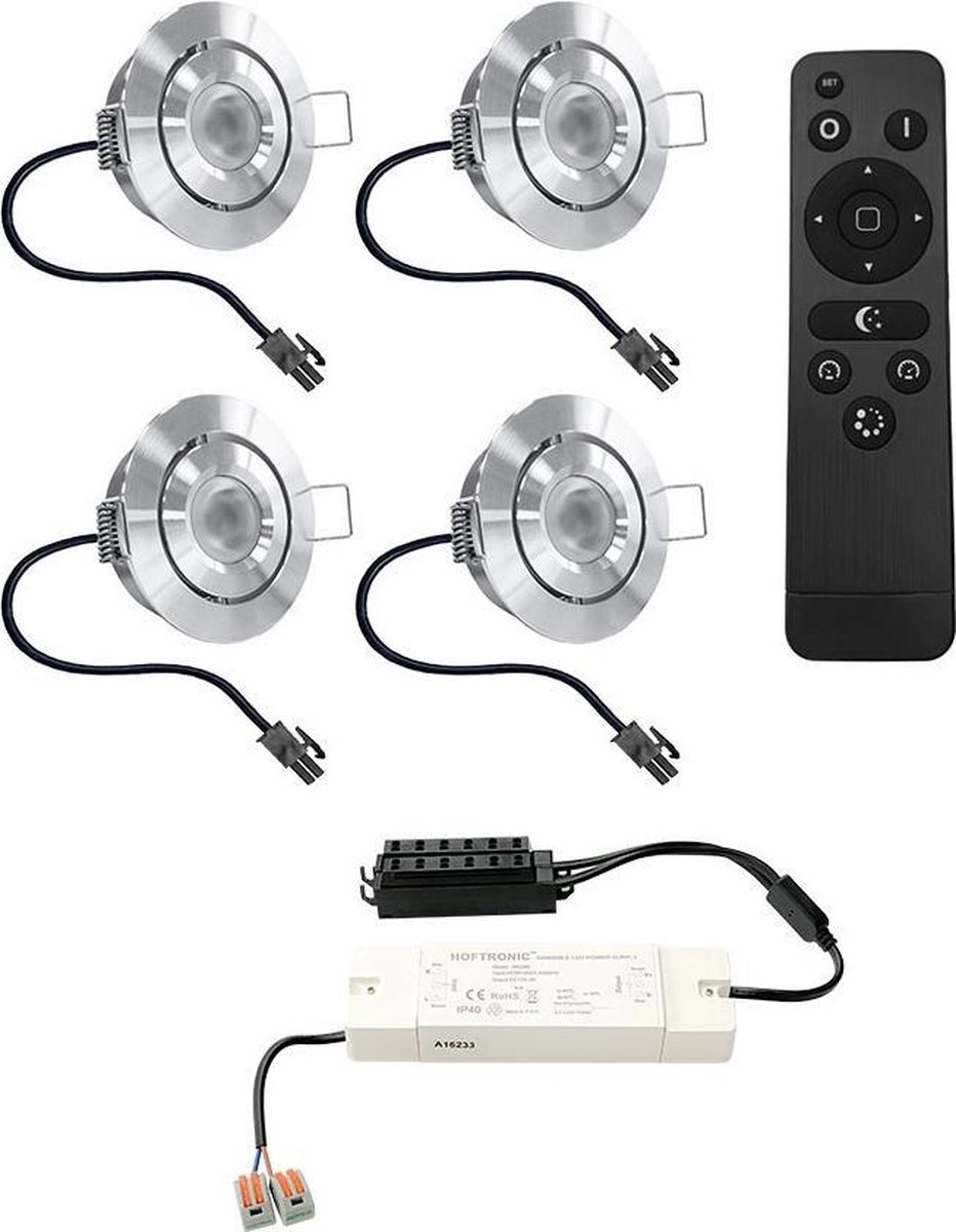 Sigmaled Lighting, 10 mini 3W dimbare LED-inbouwspots voor binnen en
