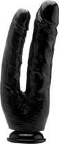 Realistic Double Cock - 10 Inch - Black
