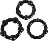 cockring Set Get Hard - Zwart - cockring