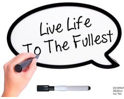 Lichtbox spreekwolk 30x20cm 4xAA