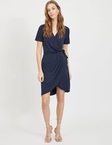 VILA VINAYELI SS KNEE WRAP DRESSSU Dames Jurk - Maat L