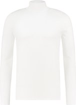 Purewhite -  Heren Regular Fit  Essential Trui  - Wit - Maat M