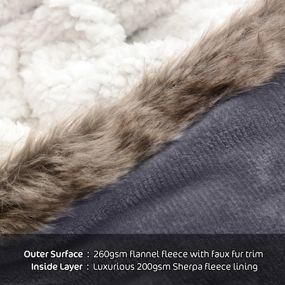 Eskimo grijze hoodie deken | Extra lang en warm - Zenful
