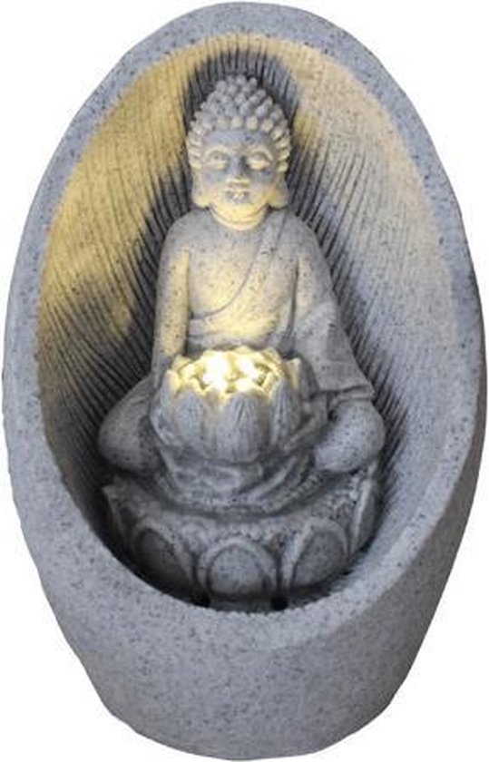 Fine Asianliving de Bouddha en grès d'Asianliving 21,5x31,2cm