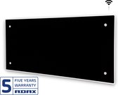 Adax - Clea Wifi - 1000 Watt - zwart - met hittebestendig geharde glazen designplaat