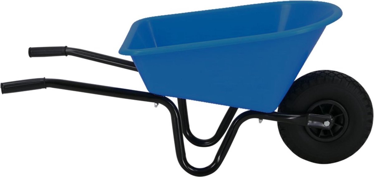 MM Eurotool Kinderkruiwagen Metaal met Kunststof Bak - Blauw — afbeelding 4