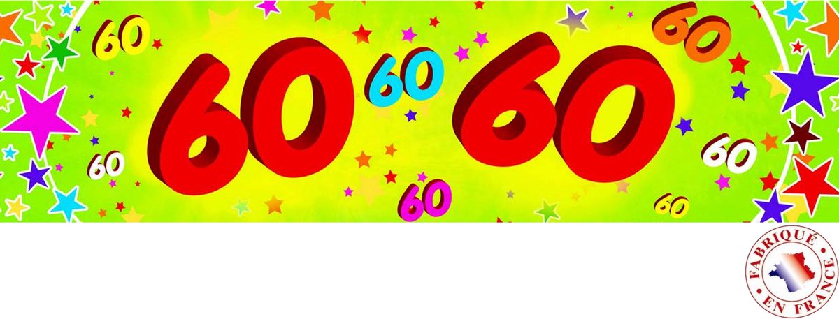 CHRISTIANFABRICATIONS - Papieren banner 60 jaar
