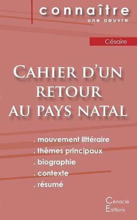 Fiche de lecture Cahier d'un retour au pays natal de Césair ... - cover