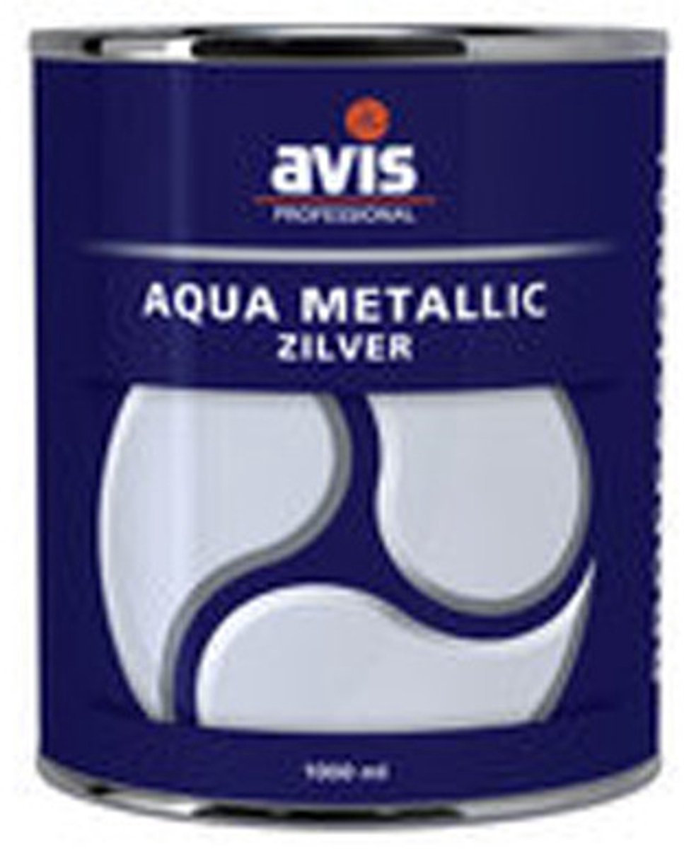 Avis Aqua Metalliclak - Zilver - 125 ml