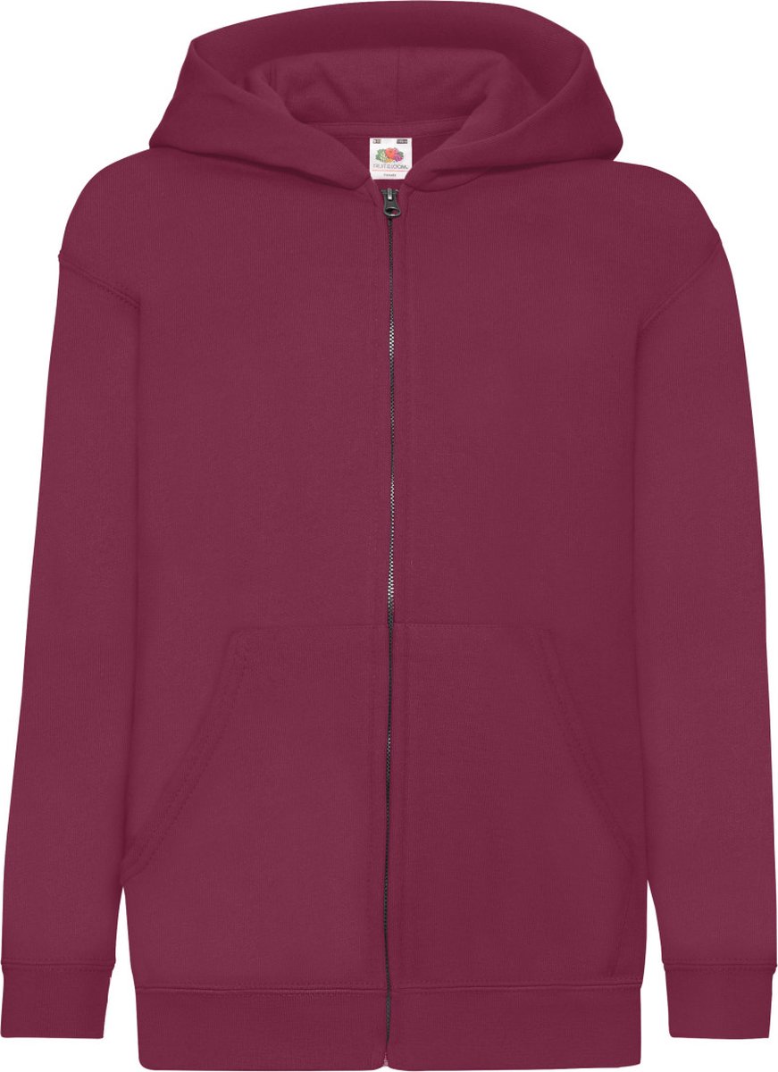 Fruit Of The Loom Kinderen / Kinder Unisex Sweatshirt met capuchon (Bordeaux)