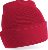 Beechfield Unisex gewone winterse muts / hoofddeksel (ideaal voor het printen) (Klassiek rood)