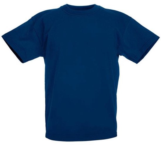 T-shirt à manches courtes Original Fruit Of The Loom pour enfants / enfants (bleu Marine)