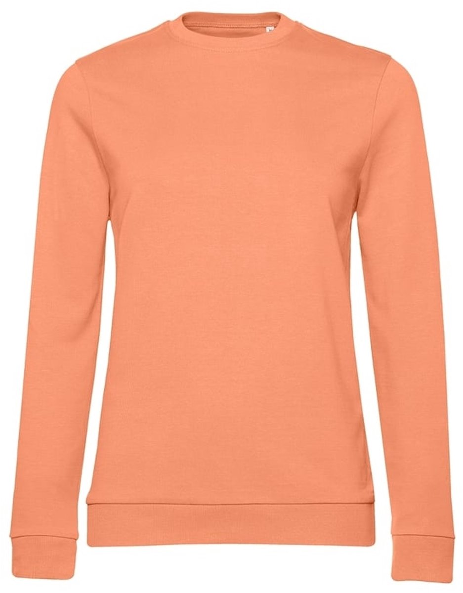 B&C Dames/dames Set-in Sweatshirt Licht Oranje