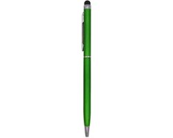 1 Stuks - Balpen en Touch Pen - 2 in 1 Stylus Pen voor smartphone en tablet - Metaal - Groen