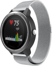 Shop4 - Garmin Vivoactive 3 Bandje - Metaal Zilver