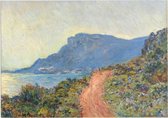 La Corniche bij Monaco, Claude Monet - Foto op Forex - 120 x 90 cm