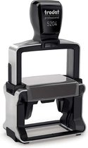 Trodat 5204 stempel 56 x 26 mm Zwart, Roestvrijstaal
