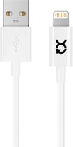XQISIT Apple Lightning naar USB kabel - voor Apple smartphones en tablets - 1m - Wit