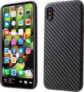 GadgetBay Zwart carbon iPhone X XS hoesje case cover