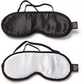 No Peeking Soft Twin Blindfold Set - Black/White - Masks -