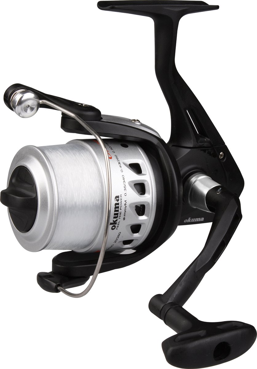 Okuma Electron - 180 FD - 0.45mm Visijn - Molen - Slip Voorop - 525 gr - Ratio: 4.8:1