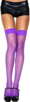 Visnet Kousen - Paars - One Size (S-L 34 - 40)