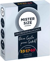 Mister Size 53, 57, 60 mm 3 pack - tester - Condoms -