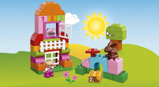 kooi inkomen methodologie LEGO DUPLO Alles-in- n Roze Doos - 10571 | bol.com