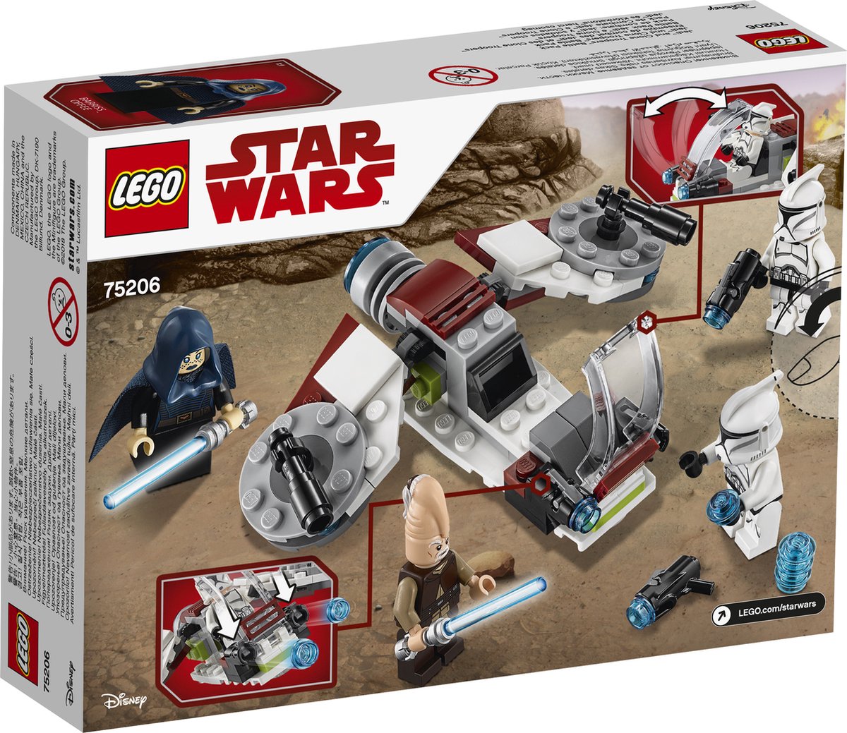 LEGO Star Wars Jedi en Clone Troopers Battle Pack - 75206 — afbeelding 9