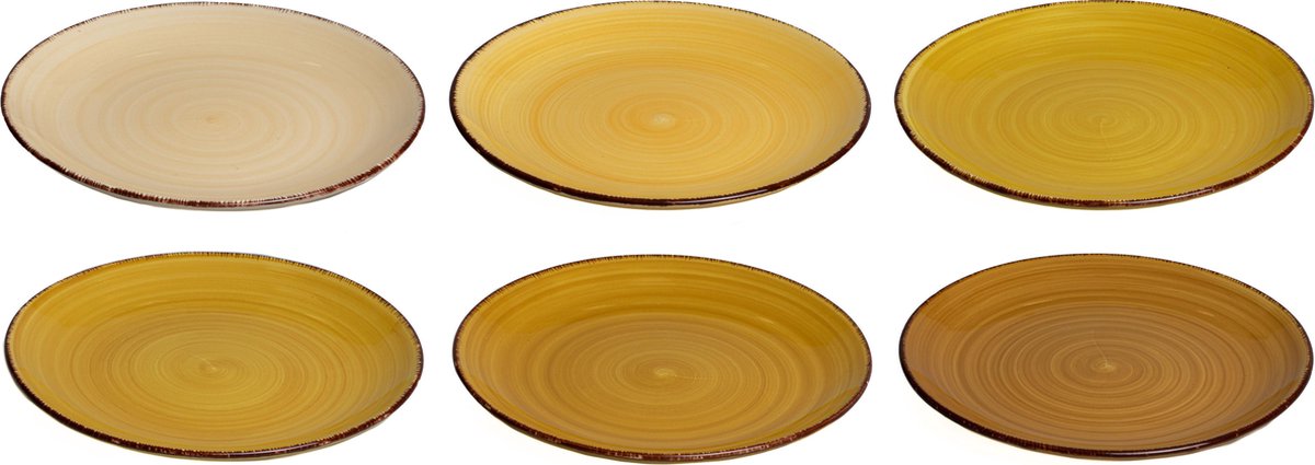 Studio Tavola Ontbijtborden Sunny Fall ø 19 cm - 6 stuks