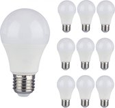 10x V-TAC - E27 LED lamp - A58 - Samsung chip - 8.5 Watt - Vervangt 60 watt - 806 Lumen - 3000K Warm wit - Grote fitting - 5 jaar garantie