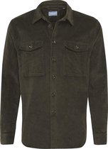 Jiro | Overshirt corduroy donkergroen