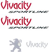 (Overige) Stickerset voor Peugeot Vivacity Sportline