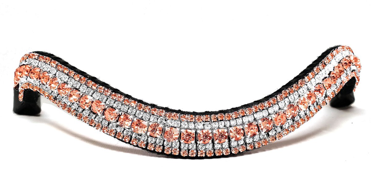 Frontriem Rose Gold & Crystal/Full