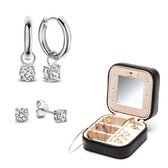 Parte Di Me Sorprendimi 925 Sterling Zilveren Set Oorbellen En Sieradendoos PDM90014