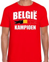 Belgie kampioen supporter t-shirt rood EK/ WK voor heren - EK/ WK shirt / outfit XL