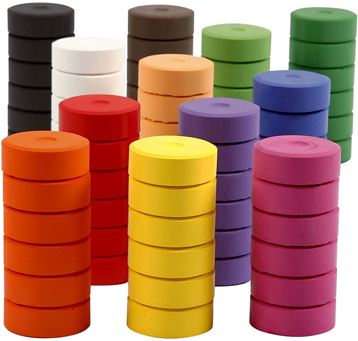 Waterverf, H: 16 mm, d 44 mm, navulling, 72 stuk/ 1 doos