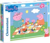 Clementoni - Puzzel 24 Stukjes Maxi Peppa Pig, Kinderpuzzels, 3-5 jaar, 24028
