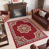 Tapiso Bali PP Vloerkleed Rood Perzisch Tapijt Maat- 140x200