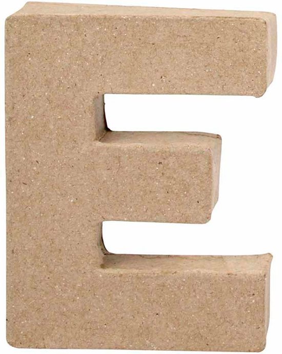 Lettre N En Papier Mâché Volume - Hauteur 10 Cm, épaisseur 1,7 Cm - INNSPIRO 70114 - Pour Travaux Manuels Et Décoration