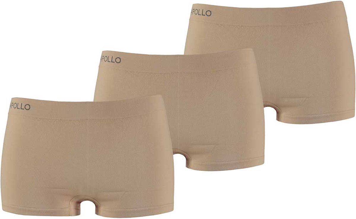 Comfort Essentials - Naadloos Ondergoed Dames - Dames Hipsters - 3 pack - Nude - S - Dames Ondergoed Boxershort