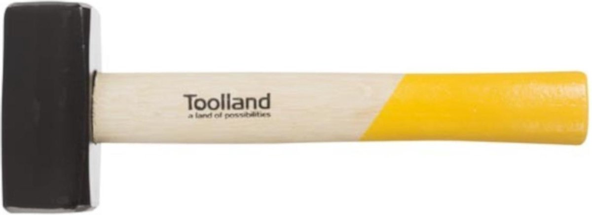 Toolland Moker, stalen kop 1000 g, houten steel, voor beitel- en sloopwerken
