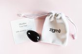 Ziamli yoni ei M (40*25 mm) - 100% obsidiaan - Massage ei - Yoni egg obsidian - Drilled - Certified