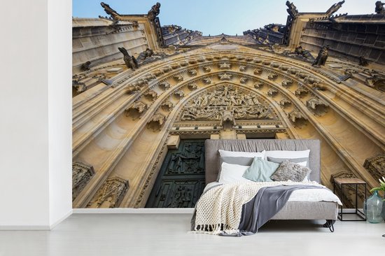 Papier peint Papier peint photo en vinyle - La cathédrale gothique de Prague largeur 450 cm x hauteur 300 cm - Tirage photo sur papier peint (disponible en 7 tailles)