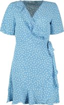 Korte Jurk Only Blauw dessin - maat L