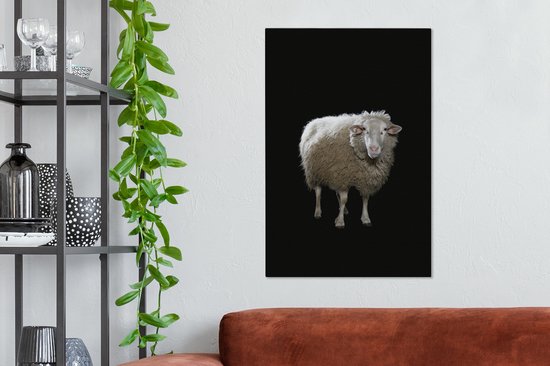 Mouton de Sardine sur toile de fond noir 2cm 60x90 cm - Tirage photo sur Toile (Décoration murale salon / chambre) / Peintures sur toile Animaux sauvages