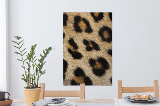 Fourrure de léopard 60x90 cm - Tirage photo sur toile (Décoration murale salon / chambre) / Peintures sur toile animaux sauvages
