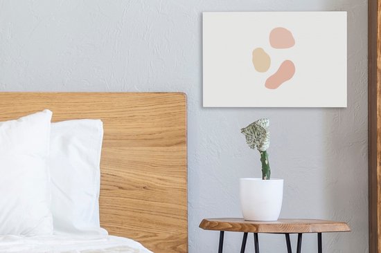 Tableau sur toile Illustration abstraite de taches colorées - 30x20 cm - Décoration murale